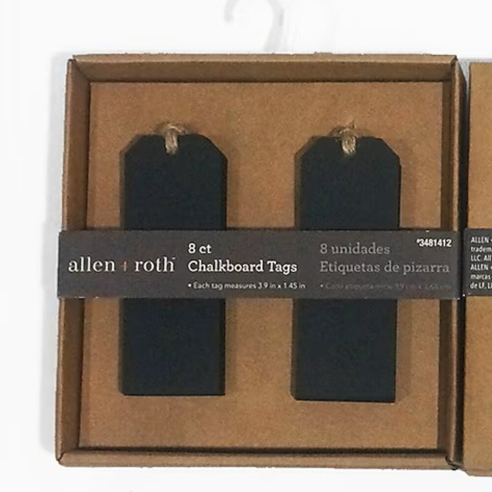 NWT allen & roth 8 ct chalkboard tag